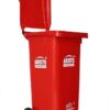Wheel Waste Bin with Manual Lift (120 Ltr) Multi-colour - Image 4