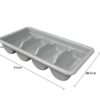 Cutlery Rack with 4 compartments (Multi-colour) - Image 2