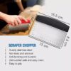 Dough Scrapper/Bench Scrapper with Plastic Handle - Image 2