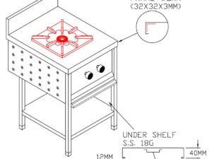 Single Burner Stock Pot Gas Range
